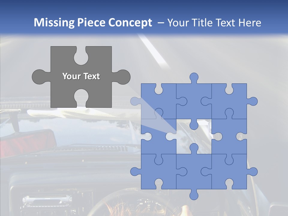 Wheel Driving Man PowerPoint Template