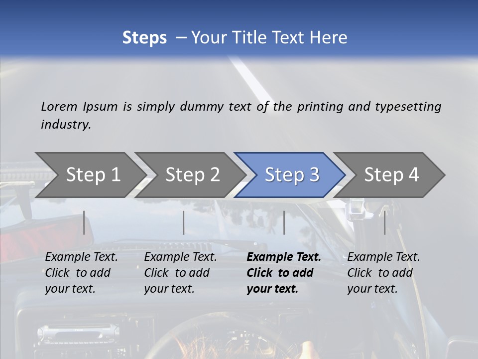 Wheel Driving Man PowerPoint Template