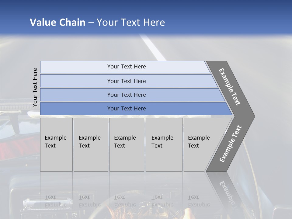 Wheel Driving Man PowerPoint Template