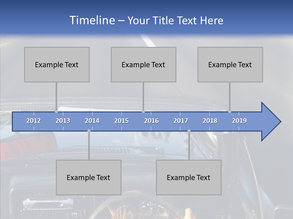 Wheel Driving Man PowerPoint Template