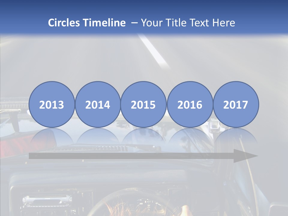 Wheel Driving Man PowerPoint Template