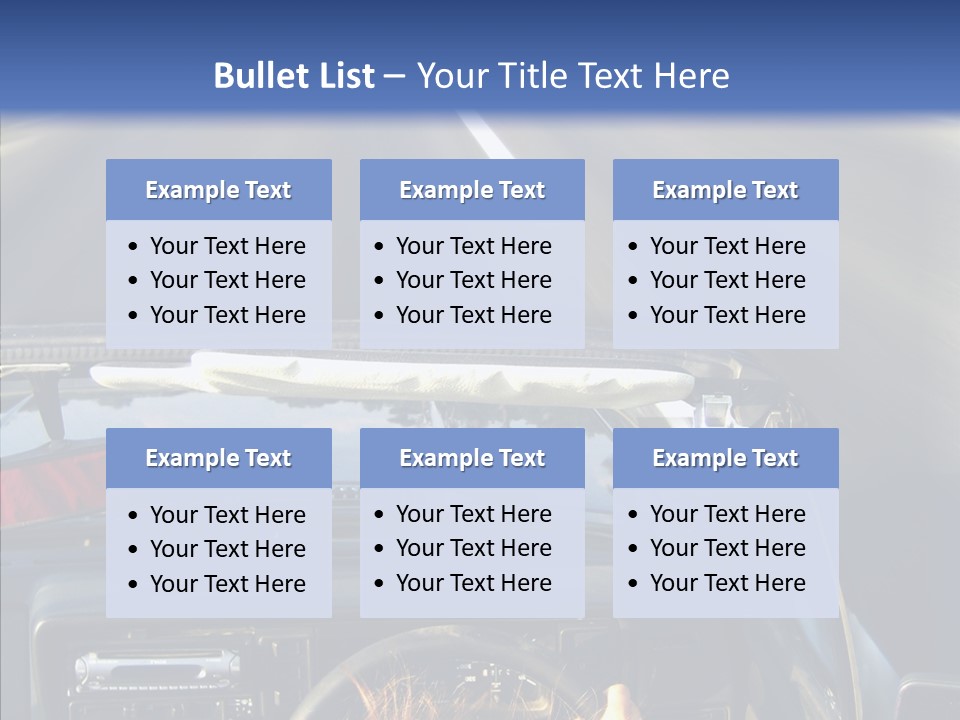 Wheel Driving Man PowerPoint Template