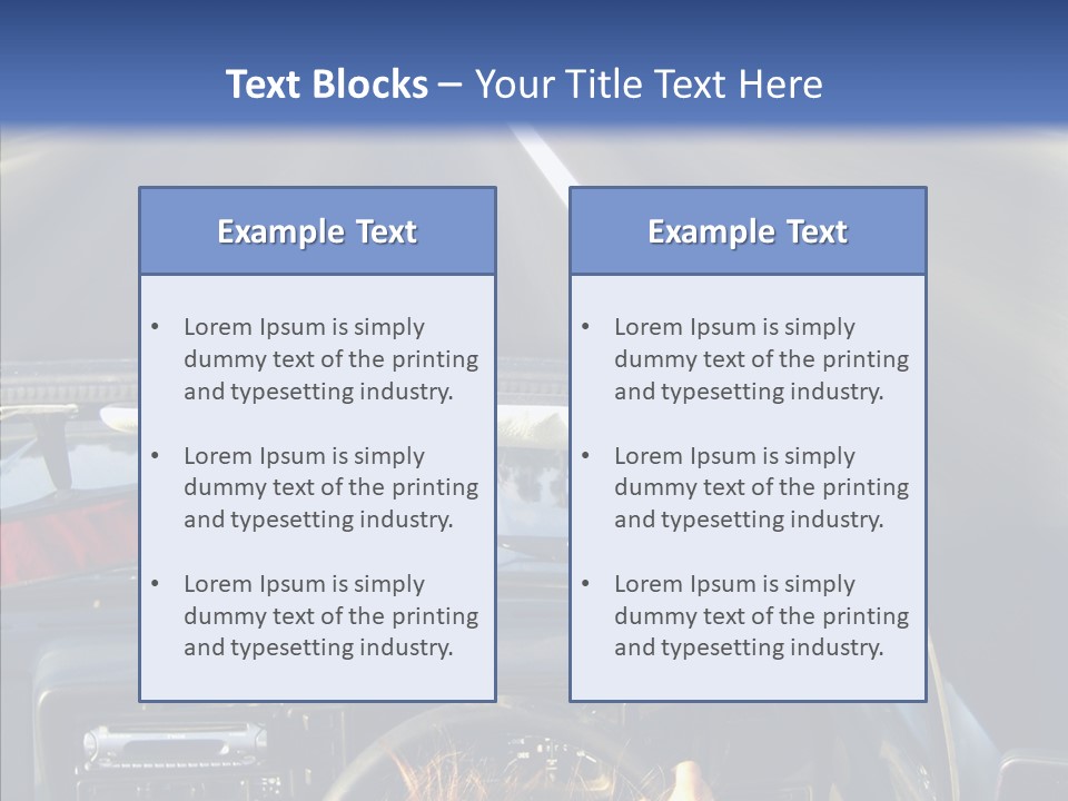 Wheel Driving Man PowerPoint Template