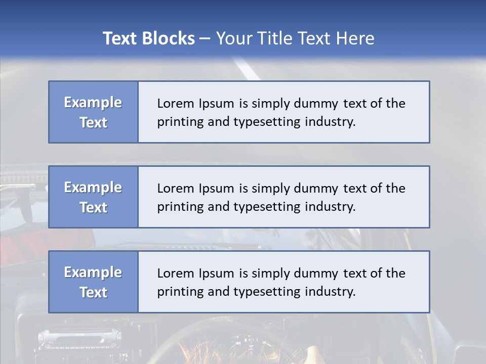 Wheel Driving Man PowerPoint Template