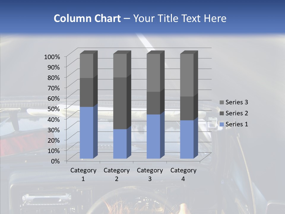 Wheel Driving Man PowerPoint Template