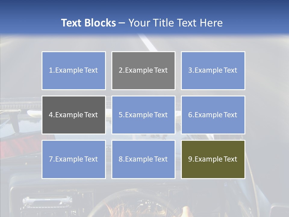 Wheel Driving Man PowerPoint Template