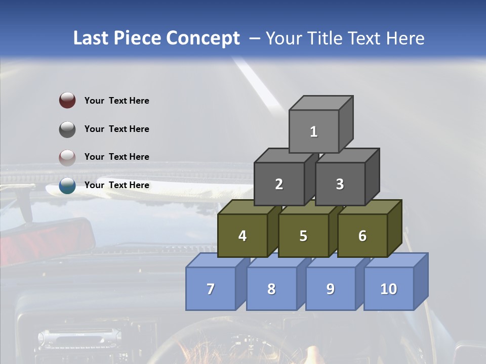 Wheel Driving Man PowerPoint Template