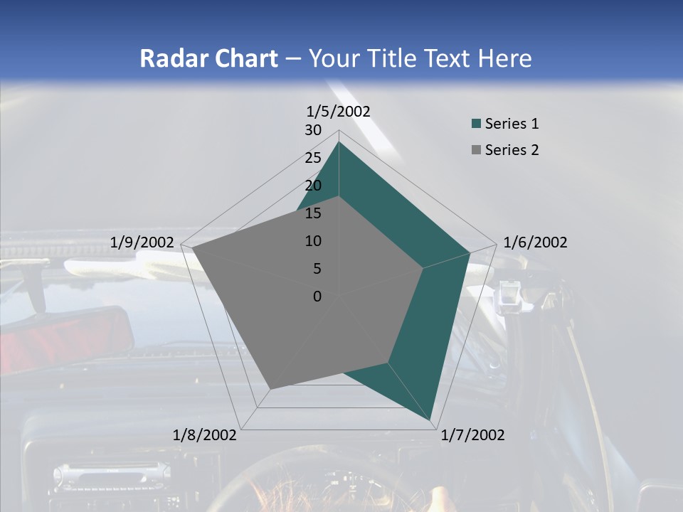 Wheel Driving Man PowerPoint Template