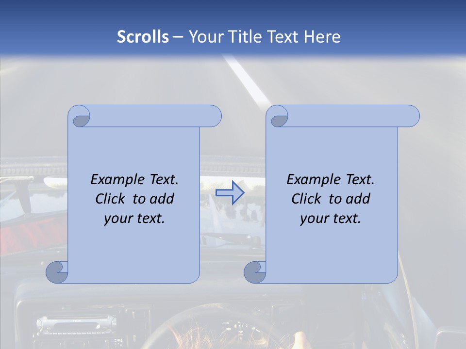 Wheel Driving Man PowerPoint Template