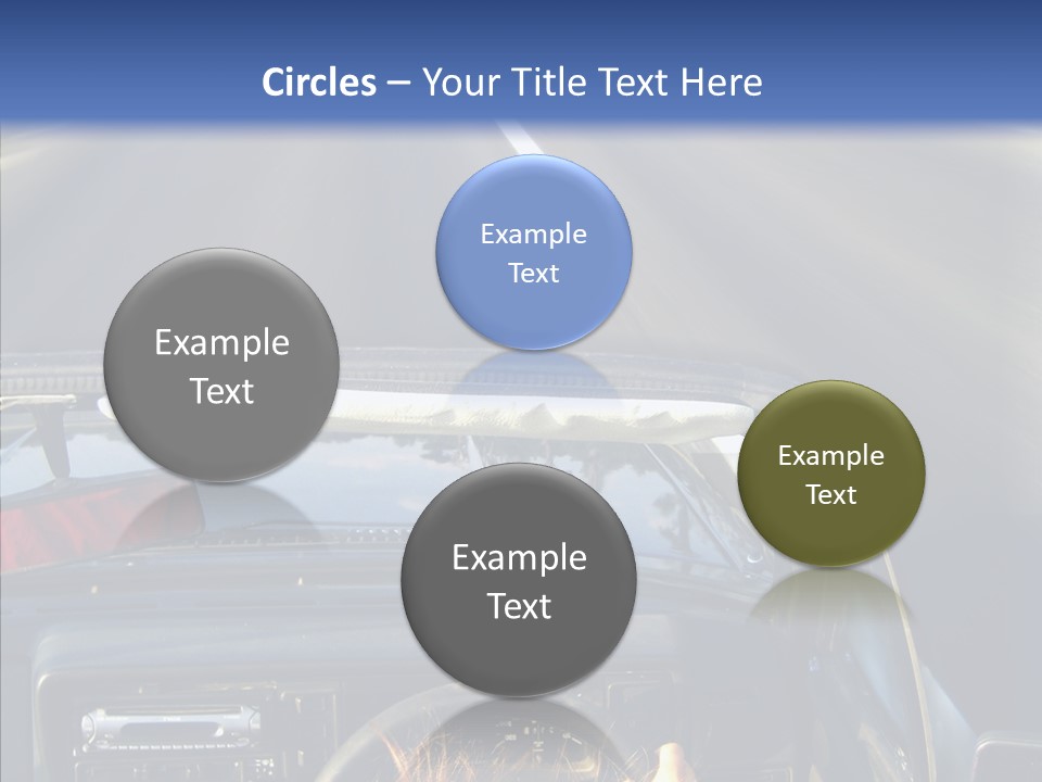 Wheel Driving Man PowerPoint Template