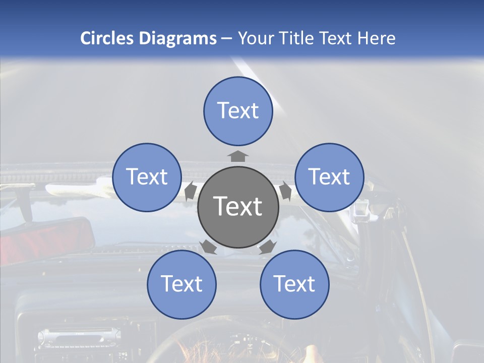 Wheel Driving Man PowerPoint Template