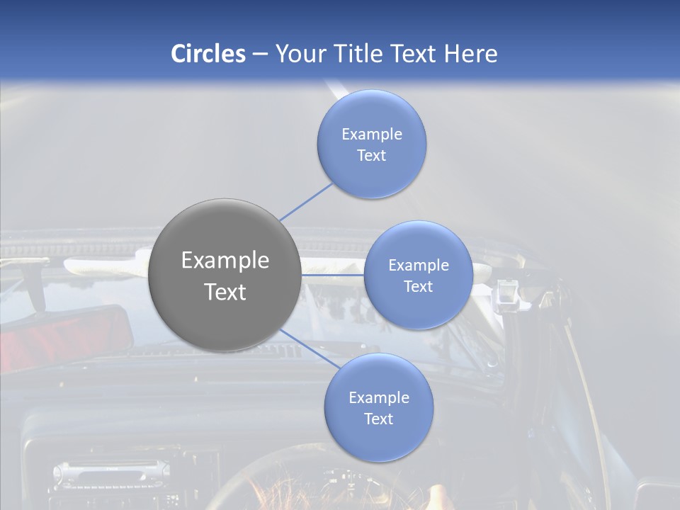 Wheel Driving Man PowerPoint Template