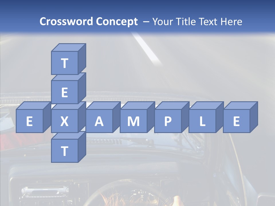 Wheel Driving Man PowerPoint Template