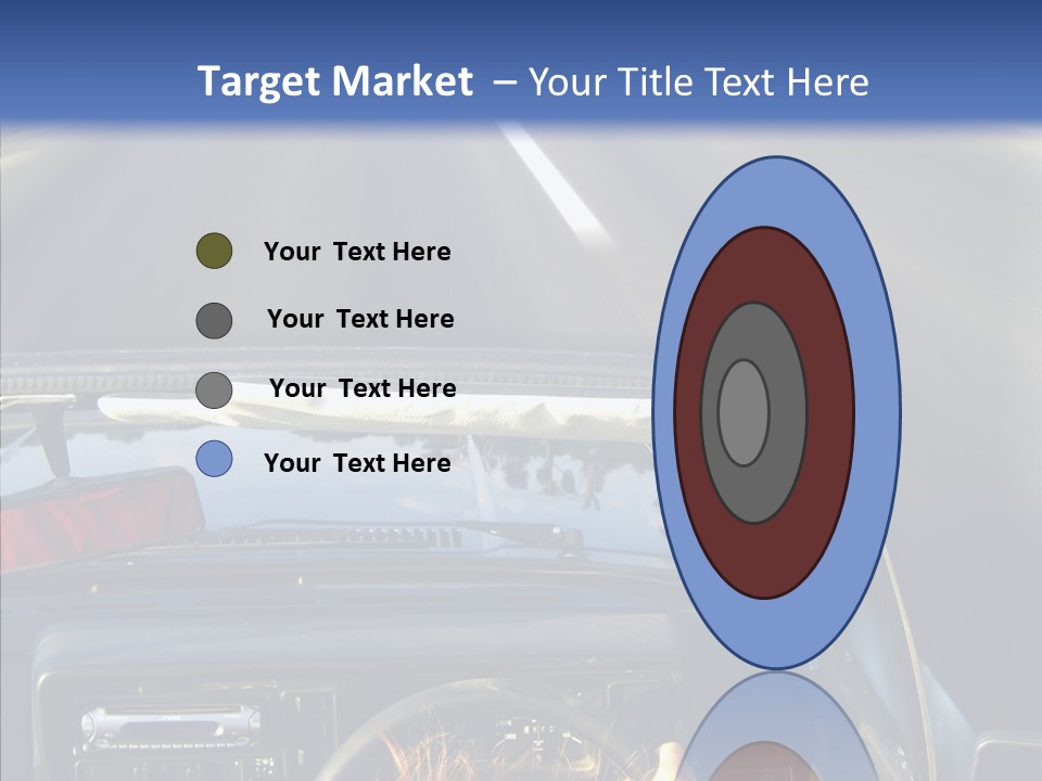 Wheel Driving Man PowerPoint Template