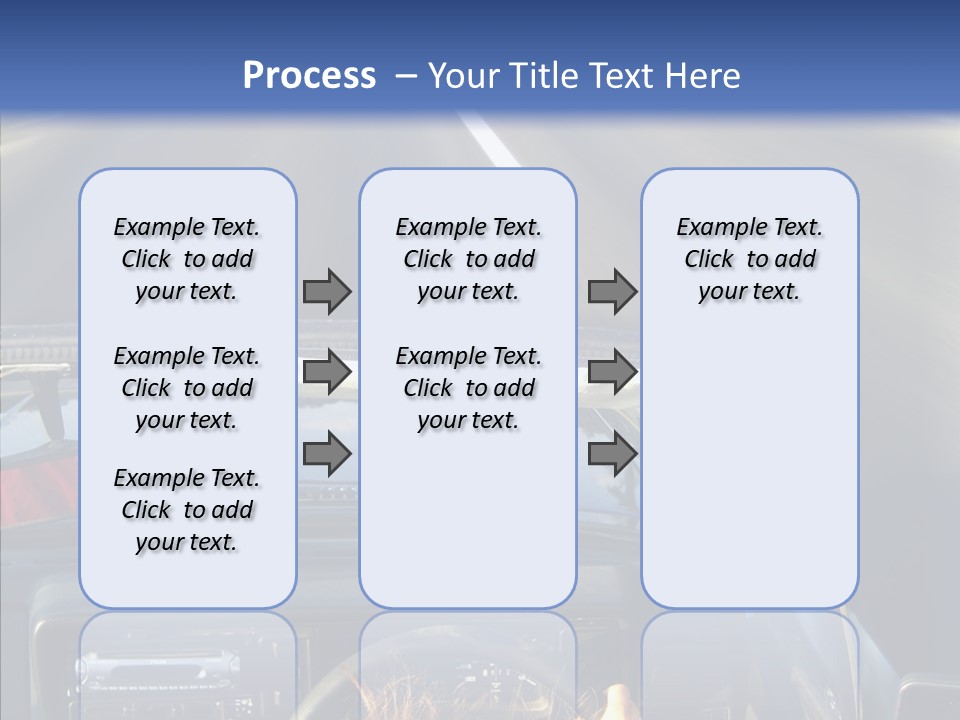 Wheel Driving Man PowerPoint Template