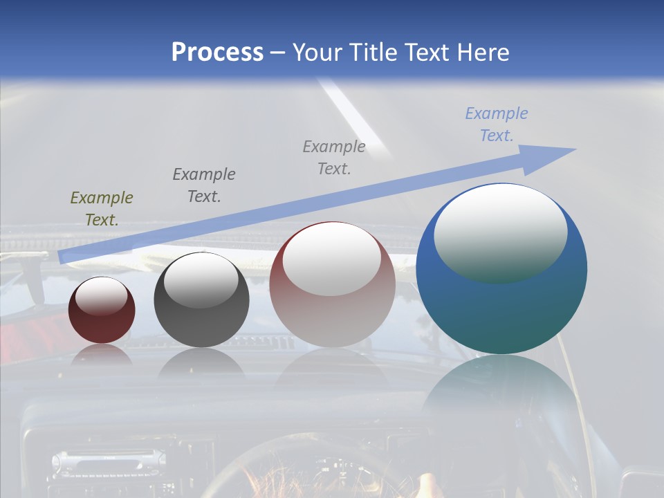 Wheel Driving Man PowerPoint Template
