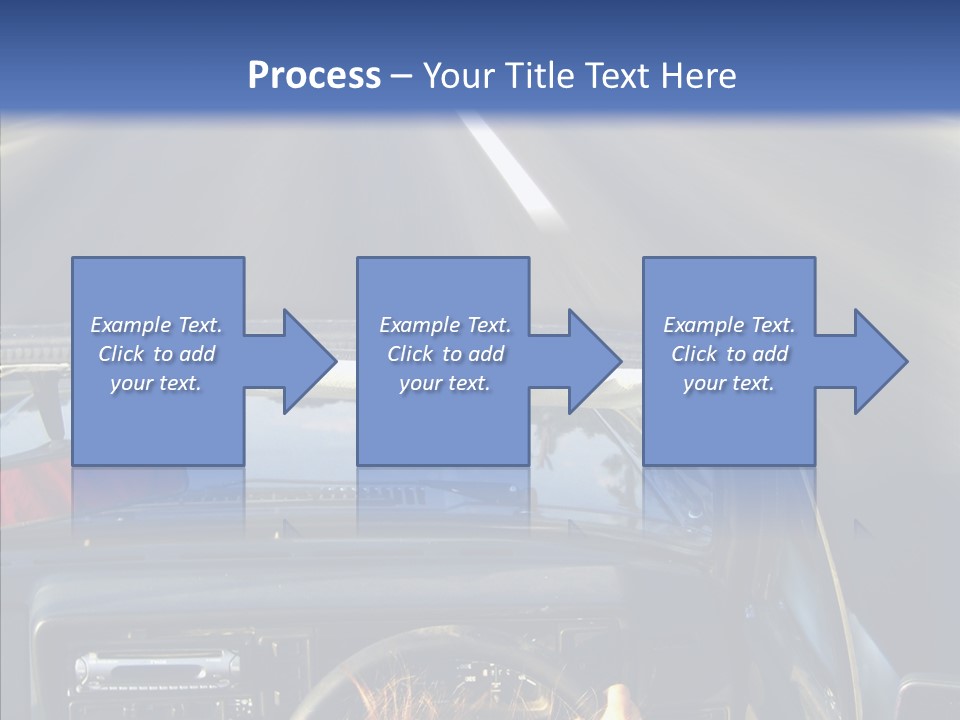 Wheel Driving Man PowerPoint Template