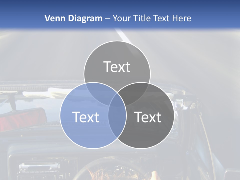 Wheel Driving Man PowerPoint Template