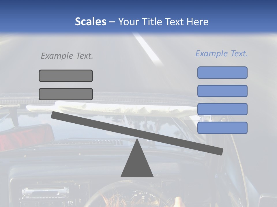 Wheel Driving Man PowerPoint Template
