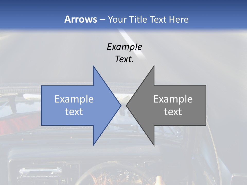 Wheel Driving Man PowerPoint Template