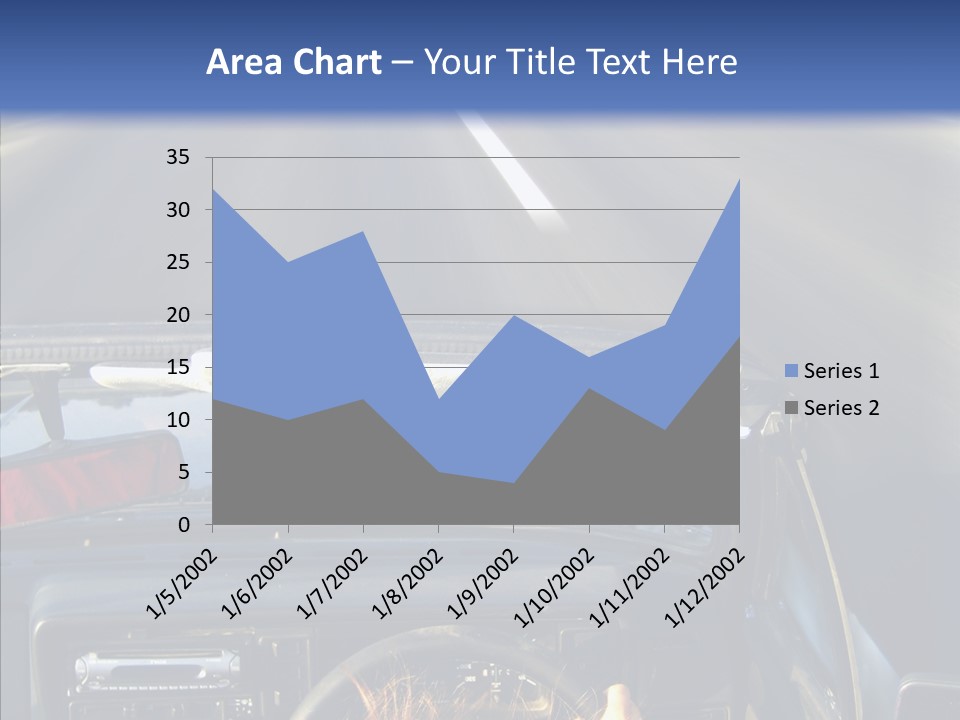 Wheel Driving Man PowerPoint Template