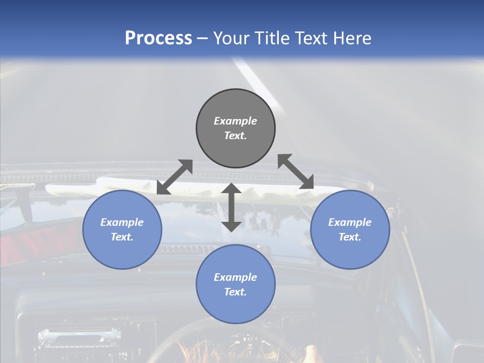 Wheel Driving Man PowerPoint Template