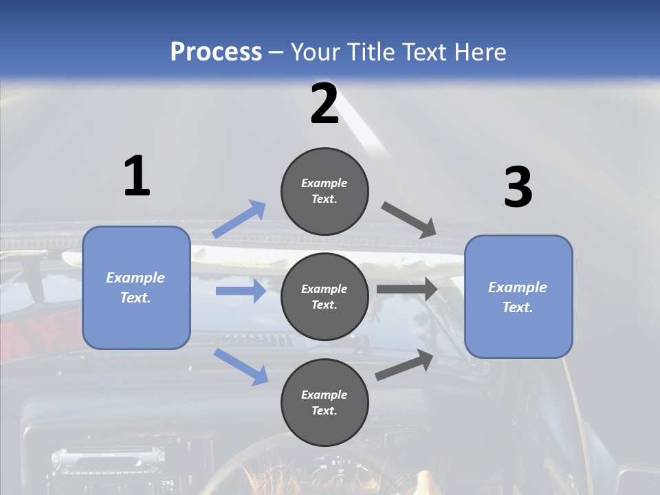 Wheel Driving Man PowerPoint Template