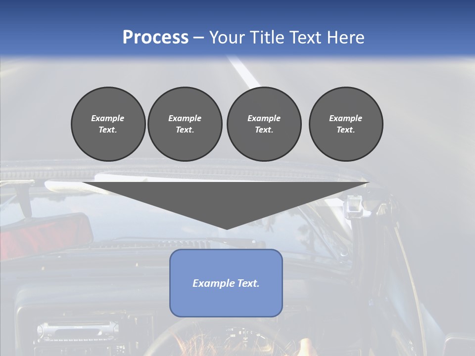 Wheel Driving Man PowerPoint Template