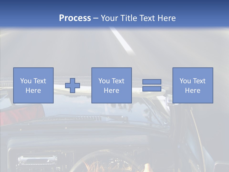 Wheel Driving Man PowerPoint Template