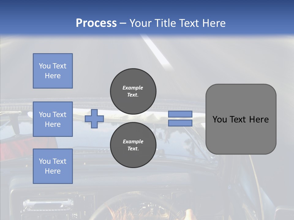 Wheel Driving Man PowerPoint Template