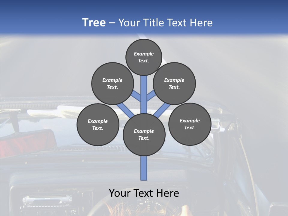 Wheel Driving Man PowerPoint Template