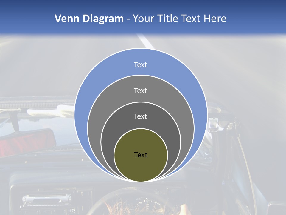 Wheel Driving Man PowerPoint Template