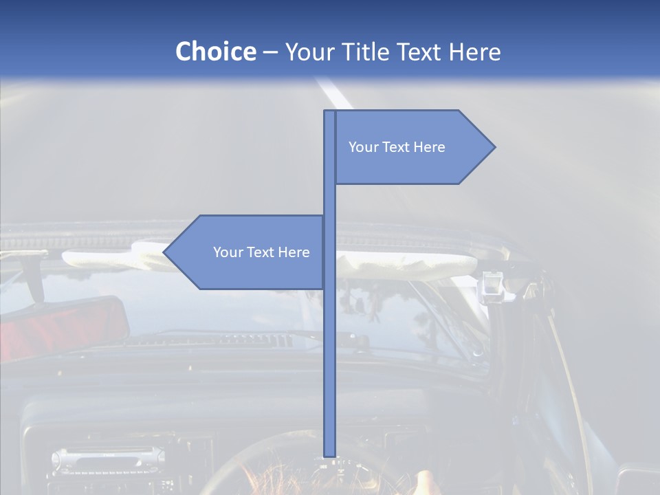 Wheel Driving Man PowerPoint Template