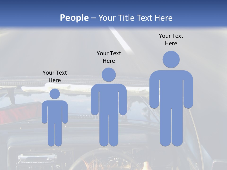 Wheel Driving Man PowerPoint Template