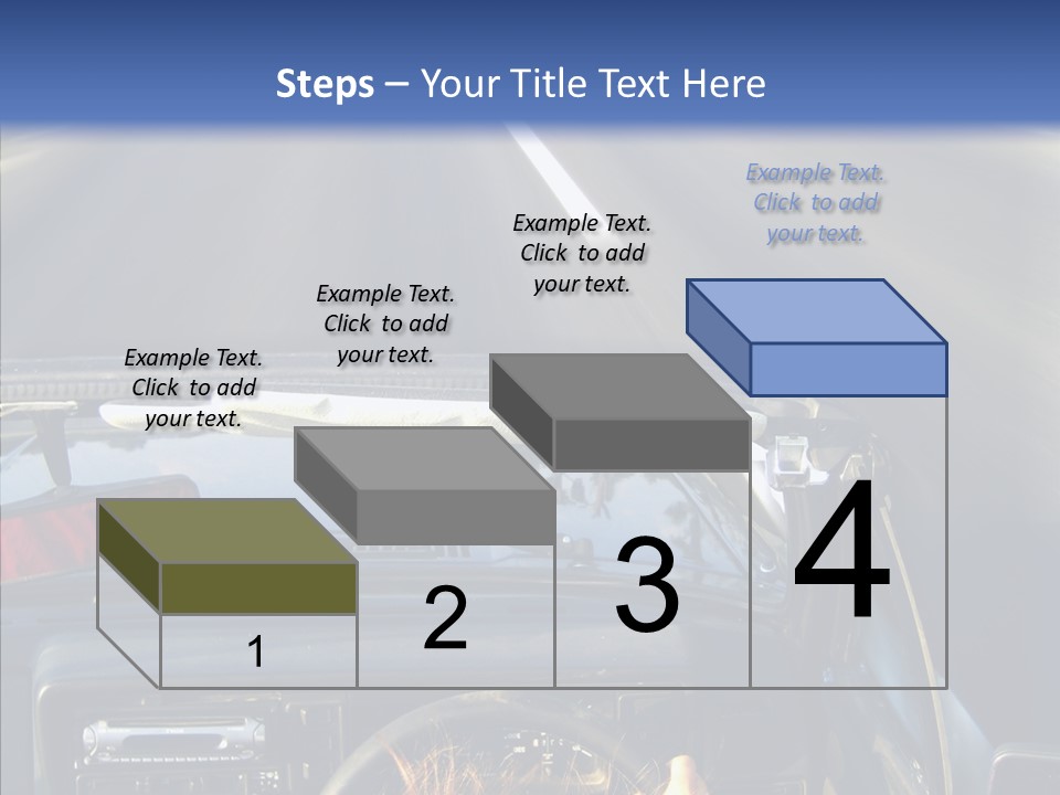 Wheel Driving Man PowerPoint Template