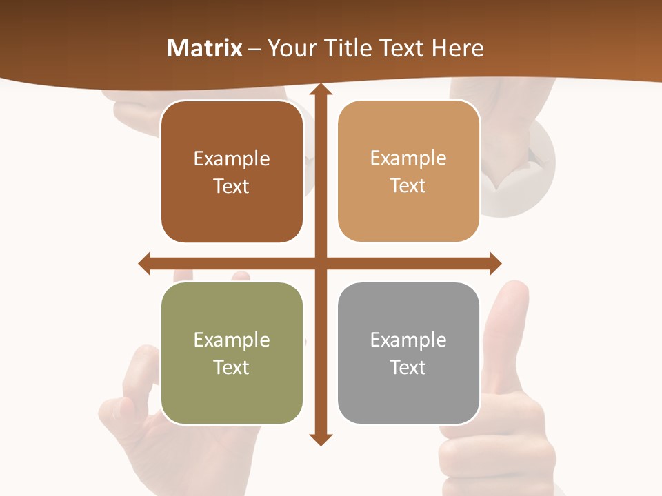 Caucasian People Three PowerPoint Template