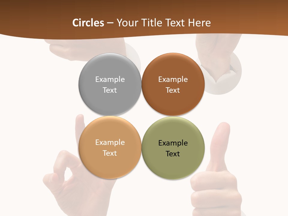 Caucasian People Three PowerPoint Template