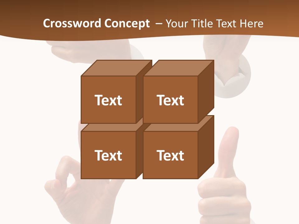 Caucasian People Three PowerPoint Template