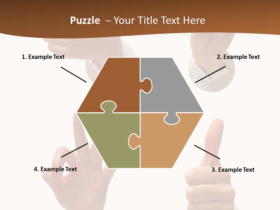 Caucasian People Three PowerPoint Template