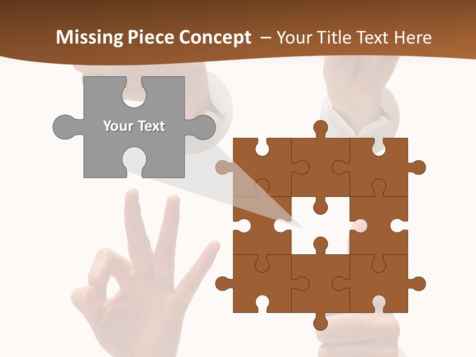 Caucasian People Three PowerPoint Template