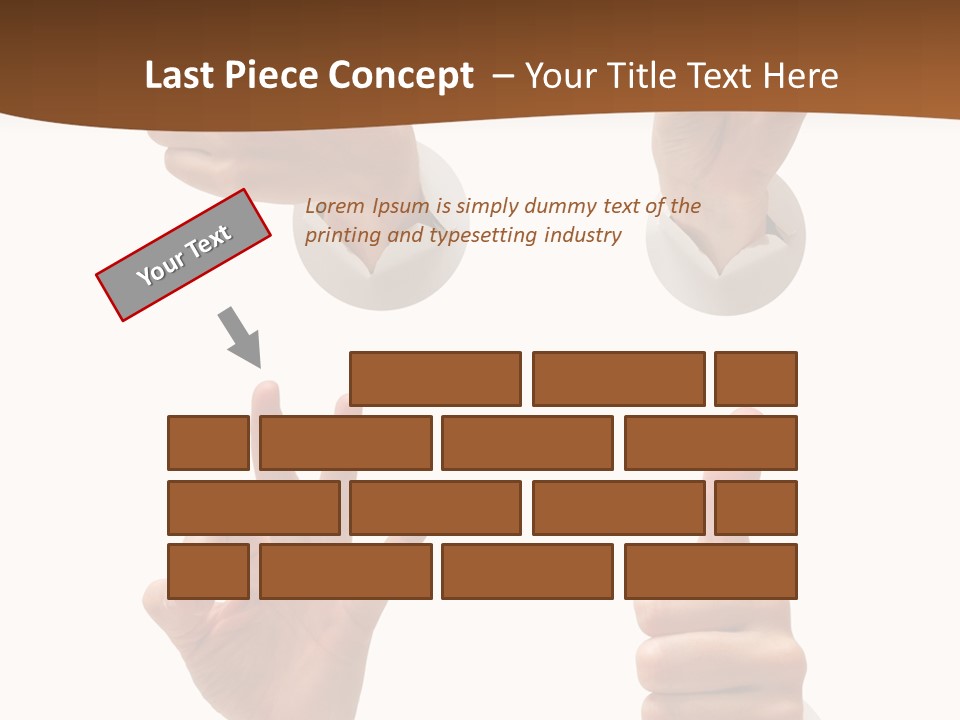 Caucasian People Three PowerPoint Template