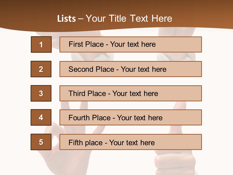 Caucasian People Three PowerPoint Template