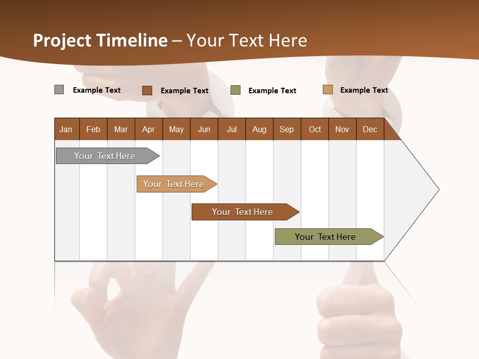 Caucasian People Three PowerPoint Template