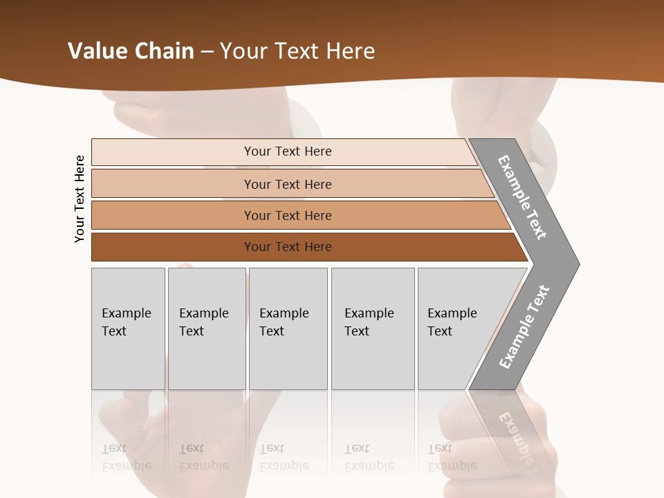 Caucasian People Three PowerPoint Template