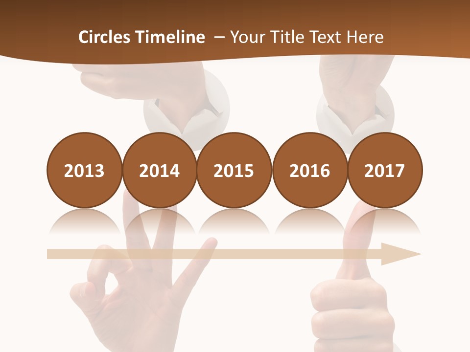 Caucasian People Three PowerPoint Template