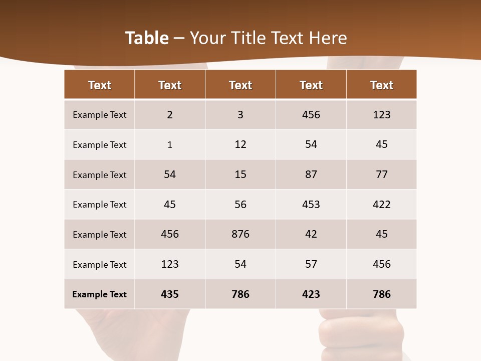 Caucasian People Three PowerPoint Template