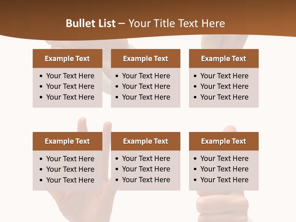 Caucasian People Three PowerPoint Template