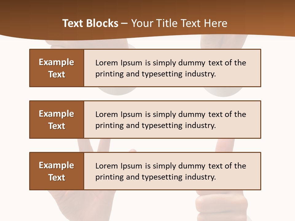 Caucasian People Three PowerPoint Template