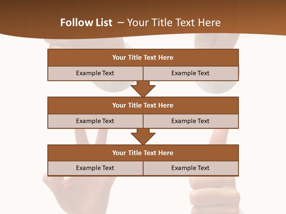 Caucasian People Three PowerPoint Template