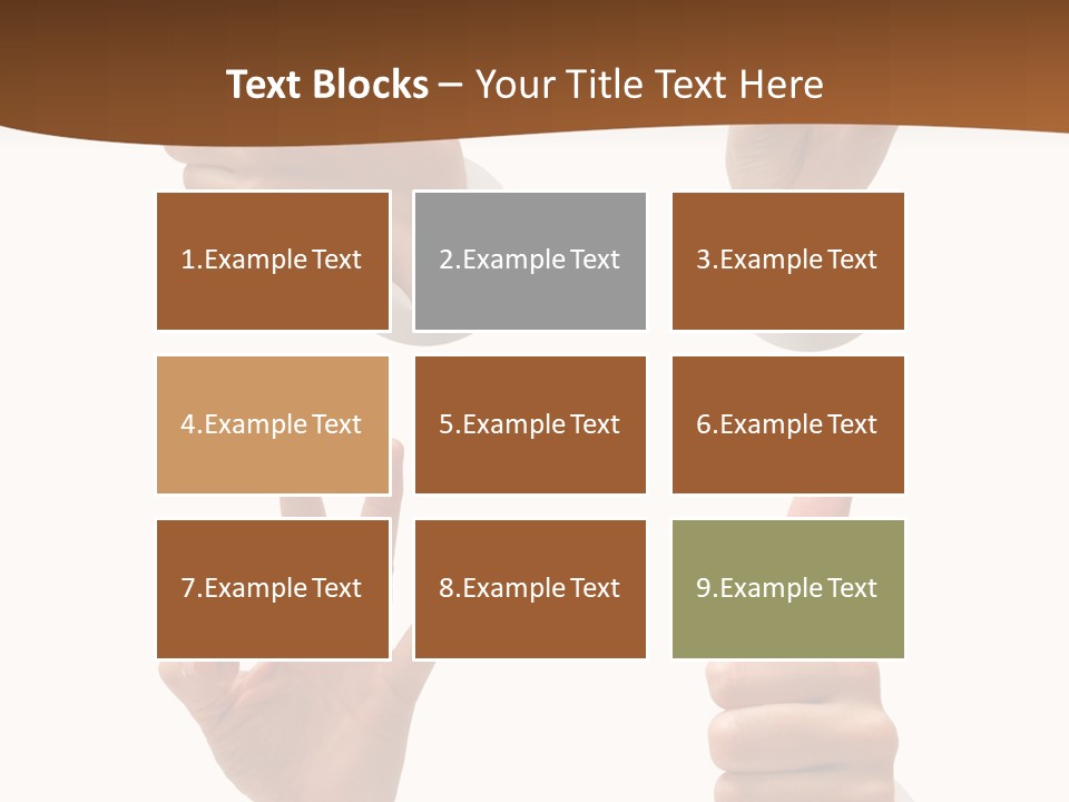 Caucasian People Three PowerPoint Template